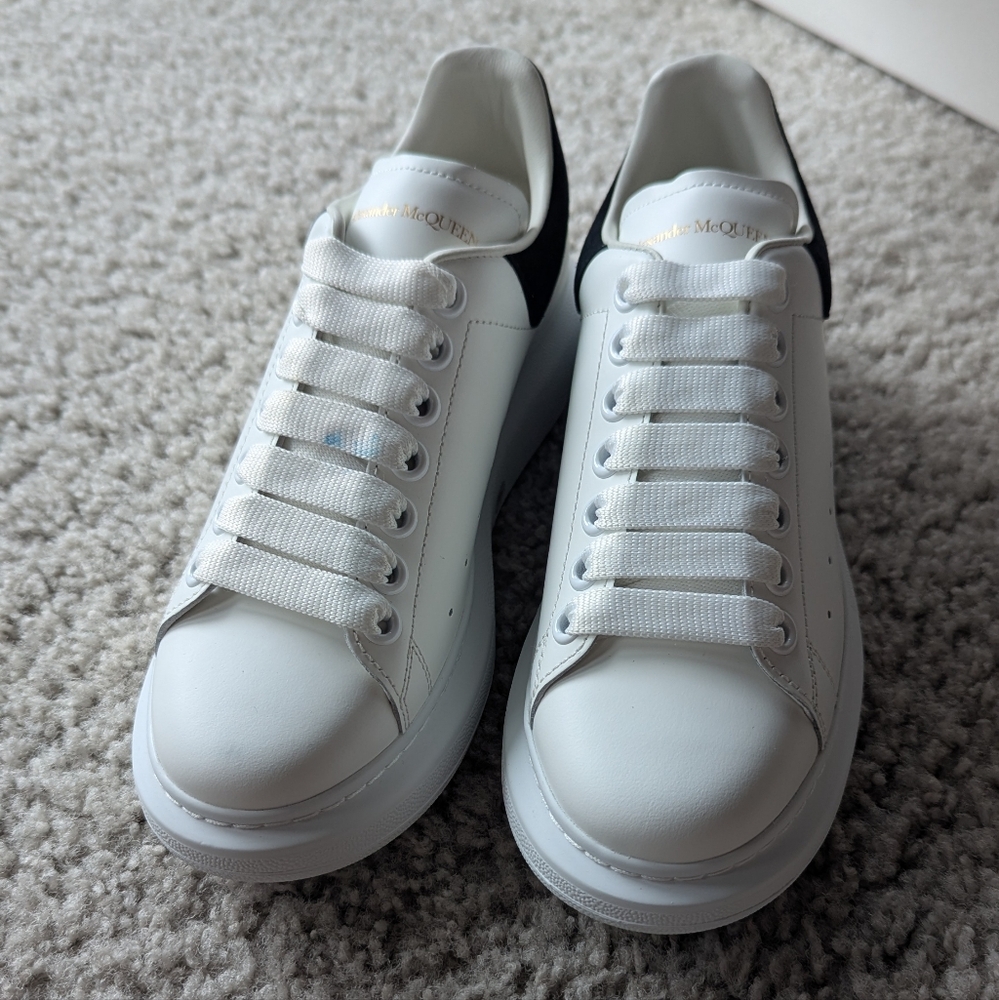 Alexander McQueen Oversized White/Black Sneakers — EU 36 — New with Box